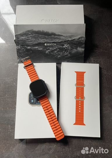 Apple watch ultra 2 orange ocean band 49mm