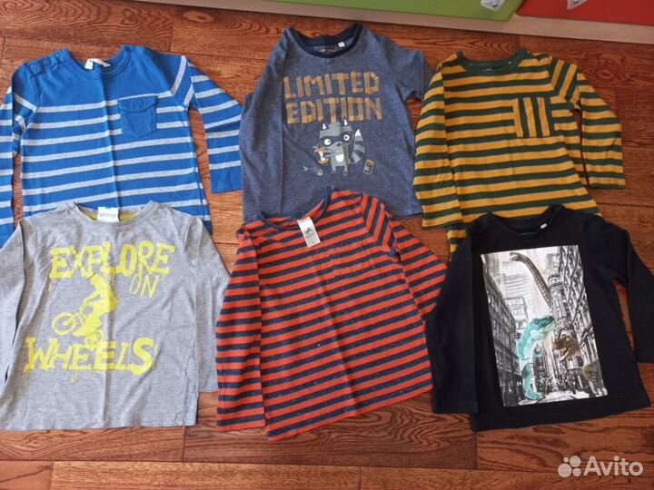 Лонгсливы для мальчика 104 пакетом