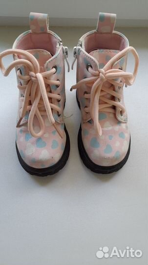 Сапожки для девочки демисезонные. Размер 22