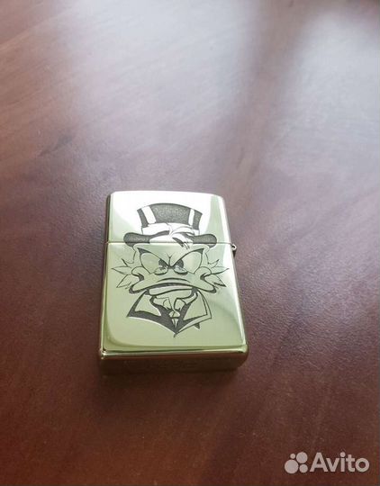 Зажигалка zippo с гравировкой Скрудж Макдак