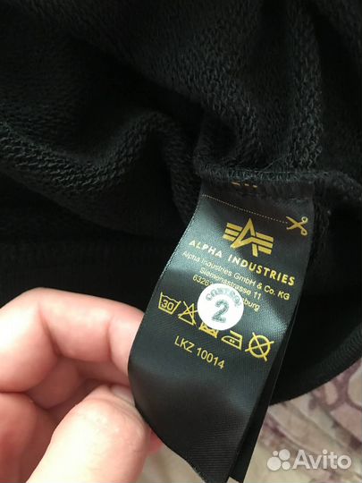 Свитшот alpha industries оригинал