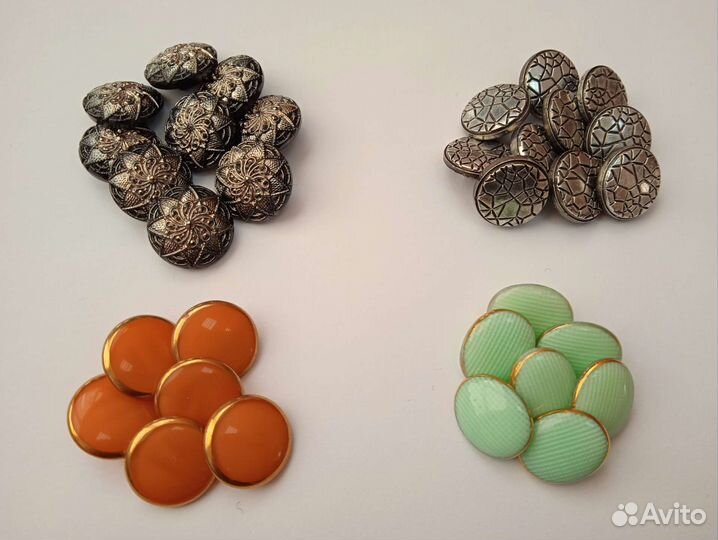 Пуговицы винтаж чсср стекло