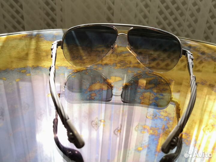 Chrome Hearts очки серебро и земляничное дерево