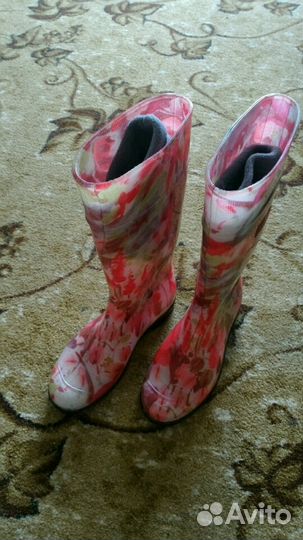 Сапоги с теплым носком, новые