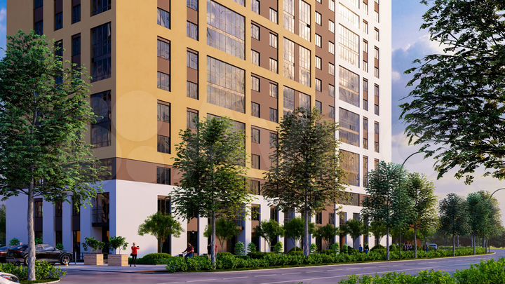 1-к. квартира, 42,6 м², 2/16 эт.