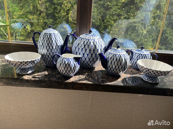 Сервиз кобальтовая сетка ифз