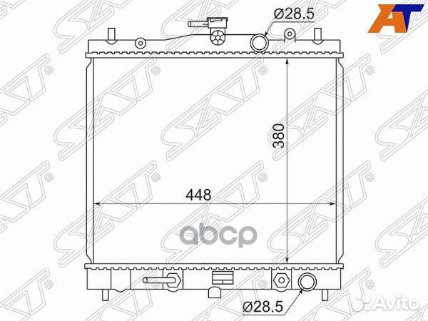 Радиатор Nissan March 02-10 / Note 05-13 / Tiida