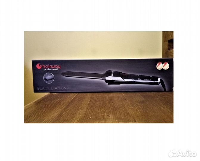 Плойка Hairway Black Diamond овальная 16 мм Новая