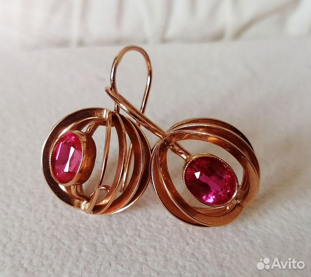 Золотые серьги СССР