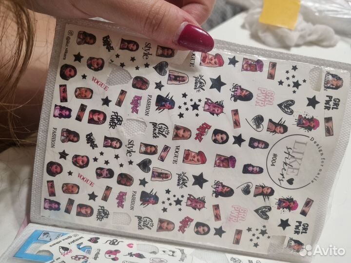 Слайдеры для ногтей, более 180 штук