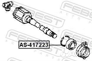 Подшипник приводного вала 41X72X23 AS417223 Febest