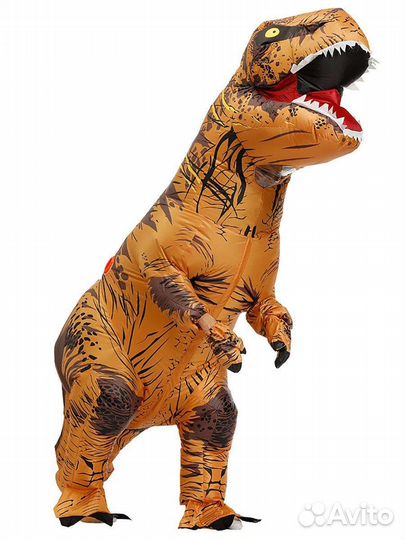 Надувной костюм динозавр