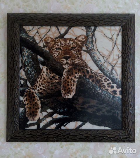 Картина леопард