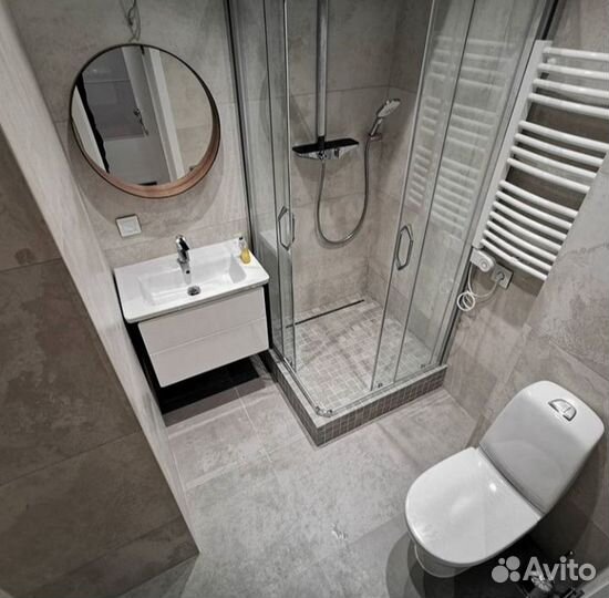 Ремонт ванной комнаты в комплексе (под ключ)