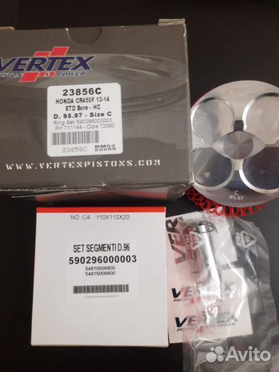 Поршень Vertex 23856C 95.97 мм 13.2:1