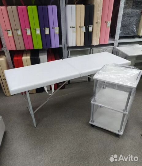 Кушетка для наращивания / массажный стол складной