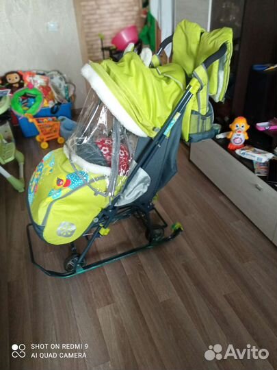Детские санки коляска ника б/у