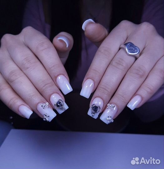 Маникюр с покрытием/наращивание ногтей