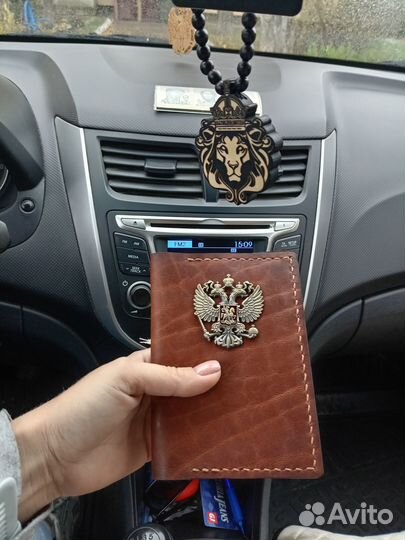 Обложка для паспорта натуральная кожа