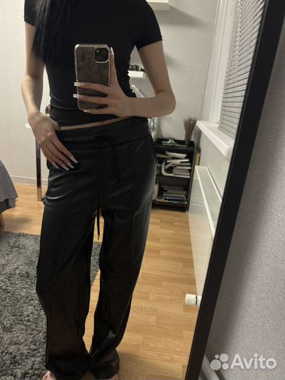 Кожаные брюки