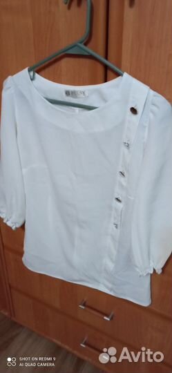 Блузка белая женская 42