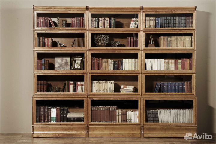Шкаф для книг из массива дерева для книг