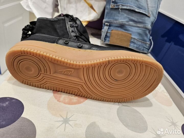 Кроссовки мужские nike air force 1 черные осенние