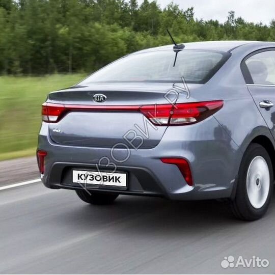 Задний бампер kia rio 4