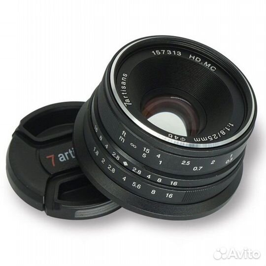 Объектив 7artisans 25mm F1.8 micro 4/3, черный