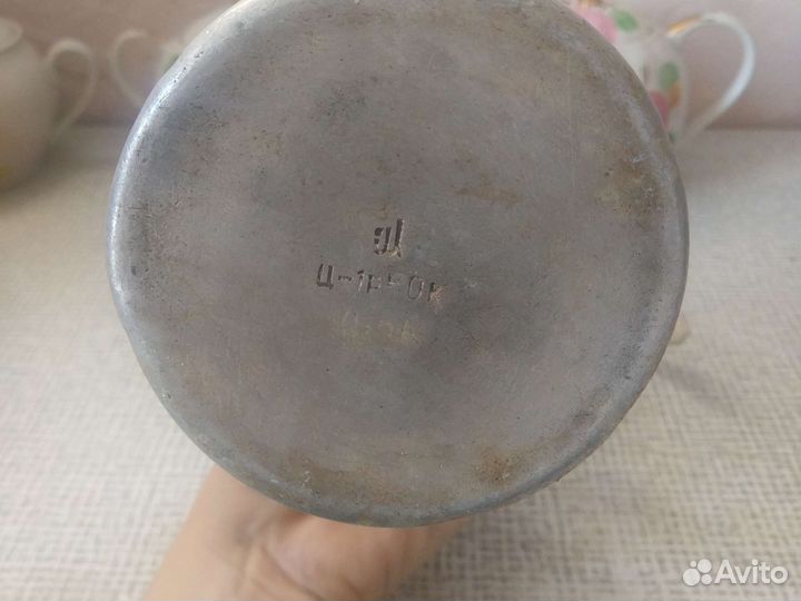 Турка для кофе СССР алюминиевая, пресс для чеснока