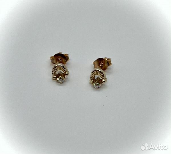Серьги золотые
