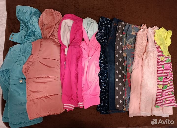 Детские вещи пакетом на девочку 110-116
