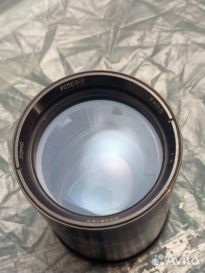 Объектив 120мм f2 ро-503-1, советский от проектора