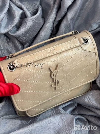 Сумка YSL niki baby бежевая
