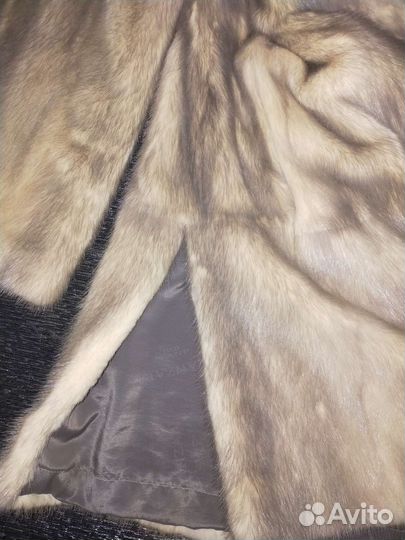 Шуба норковая колотый лед б/у