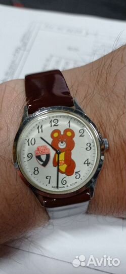 Часы олимпийский мишка