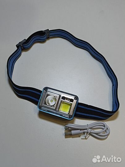 Фонарь налобный 1+1 GL-XQT4 с датчиком движения