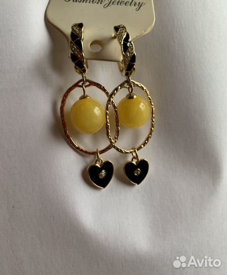 Серьги с агатом