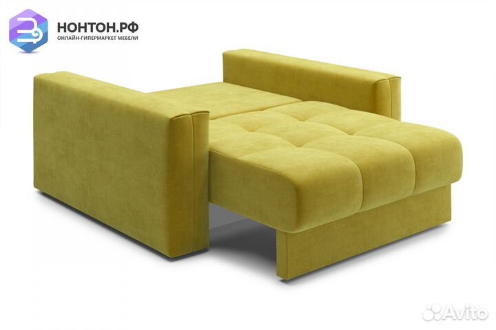 Кресло тик-так Монарх горчичное