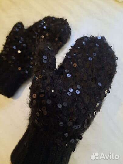 Варежки зимние женские