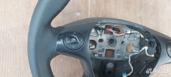 Руль кожаный, рулевое колесо ford transit custom