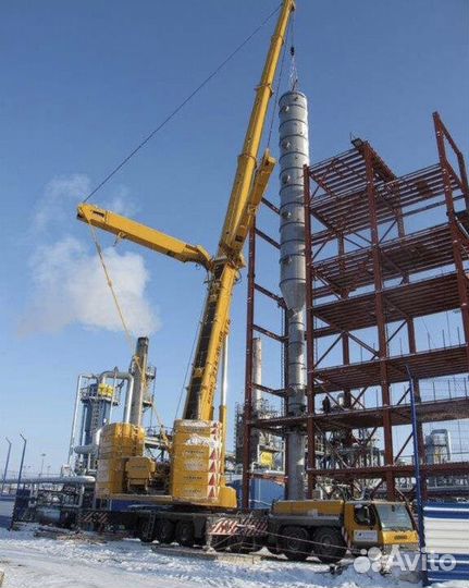 Аренда и услуги автокрана, 200 т, 72 м, с гуськом 27 м