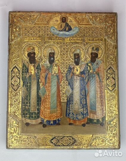 Икона. Митрополиты Московские. Конец 19 века