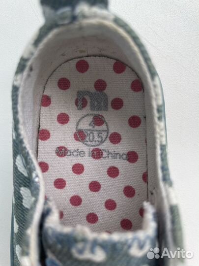 Кеды на девочку 20 размер