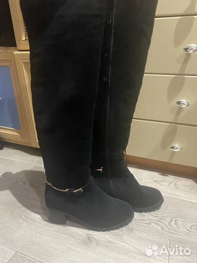 Замышевые сапоги зимние (каблуки)