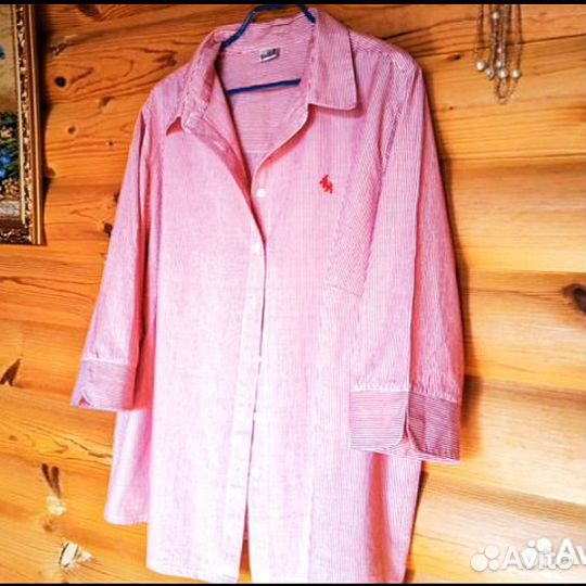 Блузка рубашка 60-64