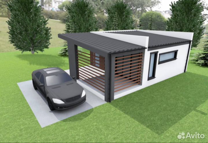 Модульный дом в стиле Хай-тек