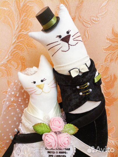 Свадебные Коты Обнимашки.Неразлучники