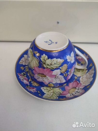 Чайная пара фарфор Вербилки