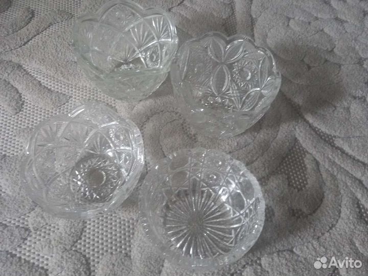 Ваза конфетница хрусталь